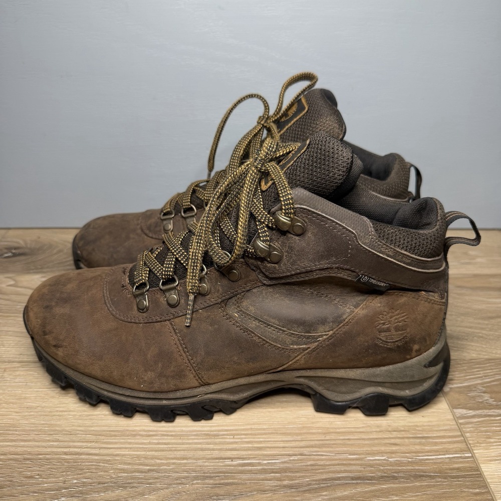 Timberland Mens 10.5 W Mt. Maddsen Mid Waterproof Hiking Boots 2730R Brown